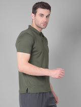 Dark Green Polo T-shirt for Stylish Comfort