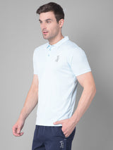 Sky Blue Polo Elevate Your Style with Sporty T-shirt