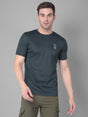 Deep Green Allure Kookaburra's Round Neck T-Shirt for a Distinctive Statement