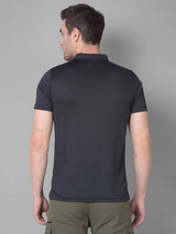 Black Polo T-shirt for Effortless Elegance