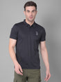 Black Polo T-shirt for Effortless Elegance