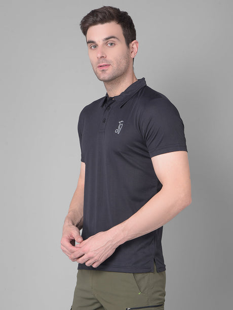 Black Polo T-shirt for Effortless Elegance