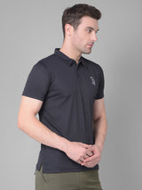 Black Polo T-shirt for Effortless Elegance