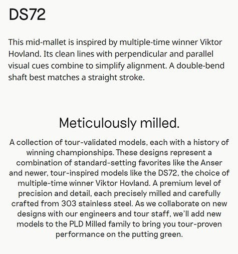 Ping PLD Milled DS72 Putter - Satin