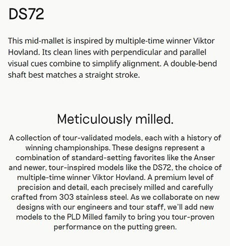 Ping PLD Milled DS72 Putter - Satin