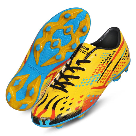 Python Synthtic Leather Upper Double Colored TPU Sole Padded Football Studs/ Football Shoes For Men