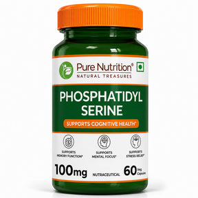 Phosphatidylserine 100 mg | Cognitive Wellness Support | 60 Capsules - Nutrition by Pure Nutrition