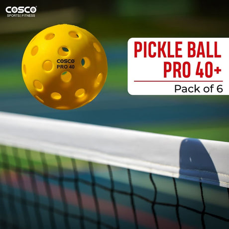 Cosco Pro 40 Yellow Pickleball Ball (Pack Of 6) | Cosco