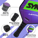 Synco Pickleball Paddle Set Latitude Blue | 1 Pickleball Racket and 2 Pickleballs with Carry Bag | Fiberglass Lightweight Racket with Cushion Comfort Grip