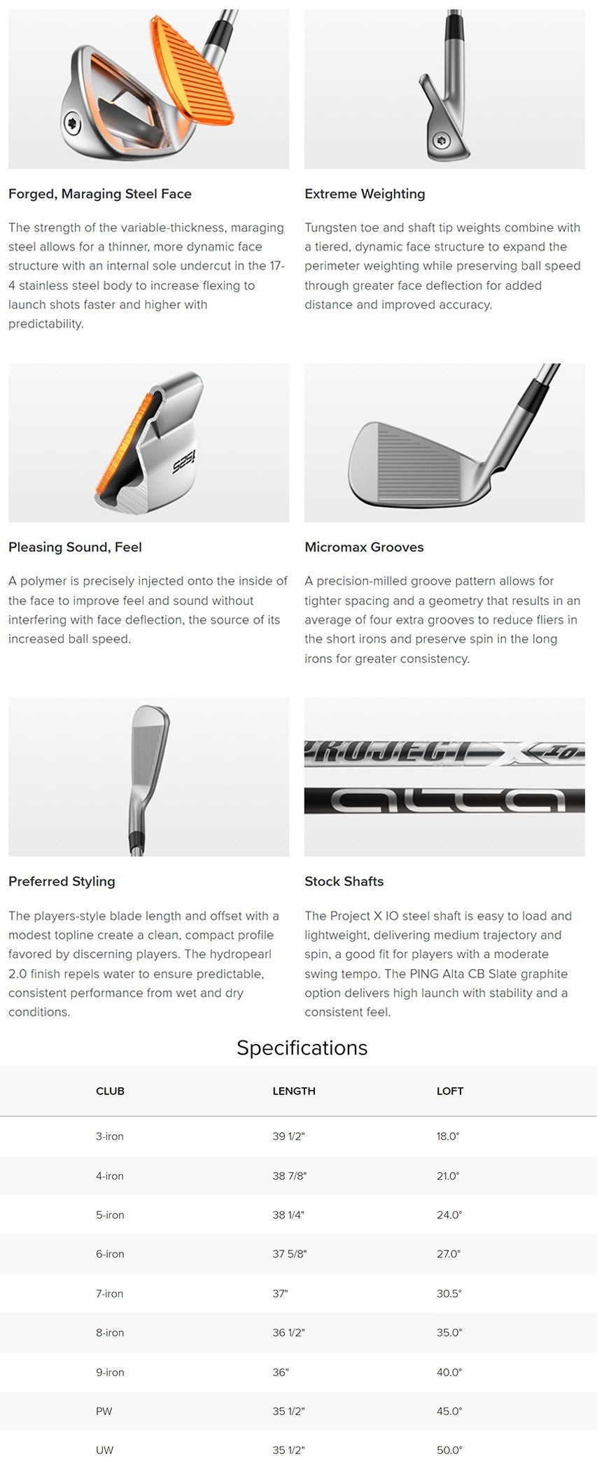Ping i525 (3-P) Steel Irons