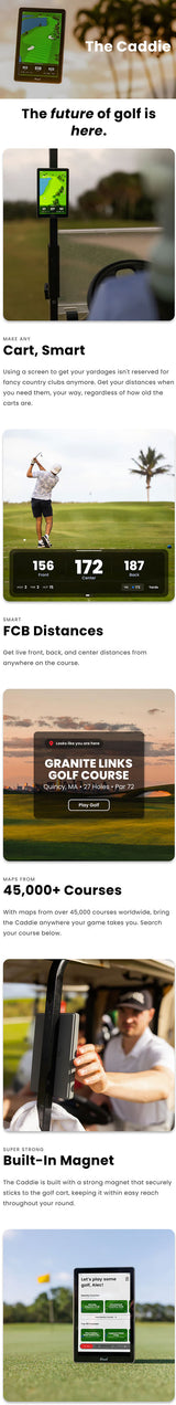 Pinned The Caddie Portable GPS Golf Tablet