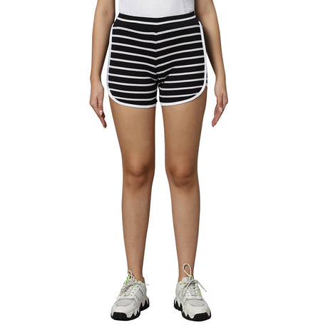 PIXY Stripe Shorts - Black | Omtex