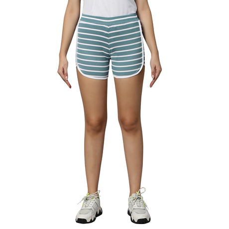 PIXY Stripe Shorts - Grey | Omtex