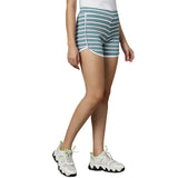 PIXY Stripe Shorts - Grey