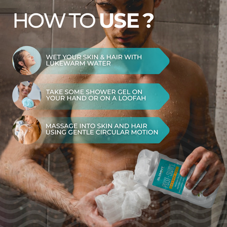 Post Swim Shower Gel for Adults & Kids 400 ML (Pack of 2) | Elemntlife