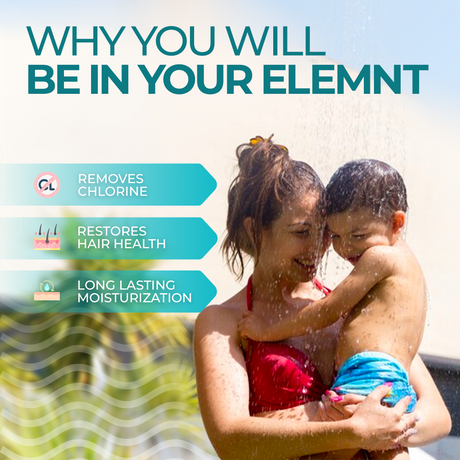 Post Swim Shower Gel for Adults & Kids 400 ML (Pack of 2) | Elemntlife
