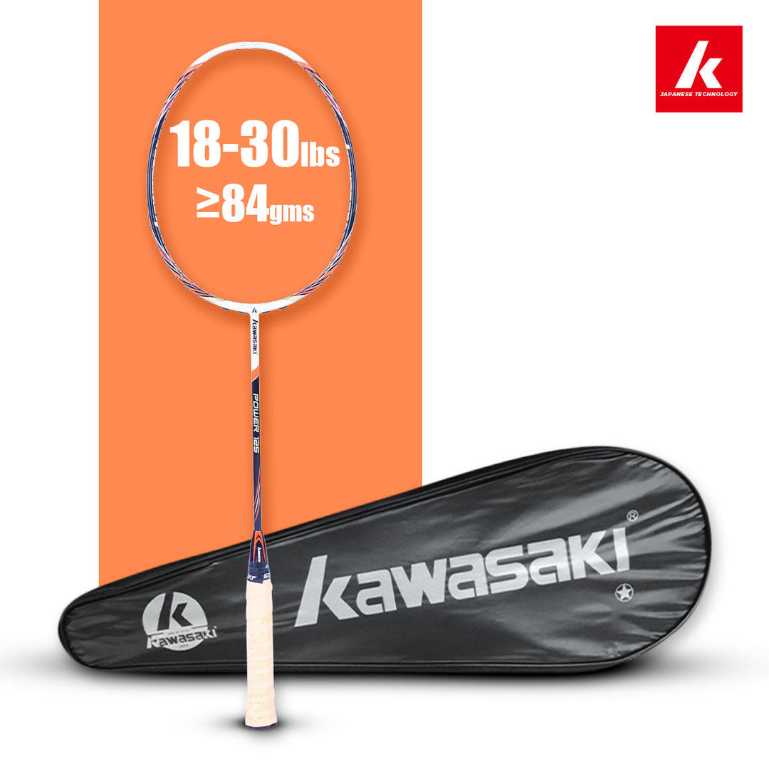 Power Training 125 Unstrung Badminton Racket (White)-4U/G1