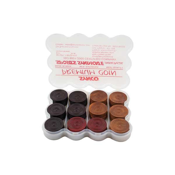 Synco Premium Carrom Board Coins 8mm thickness