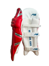 Cricket Batting Pads - Red & Silver
