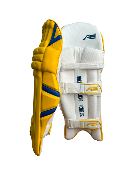 Cricket Batting Pads - Yellow & Blue