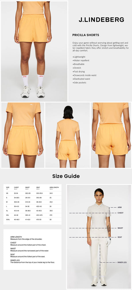 J Lindeberg Women’s Pricilla Shorts - Mock Orange