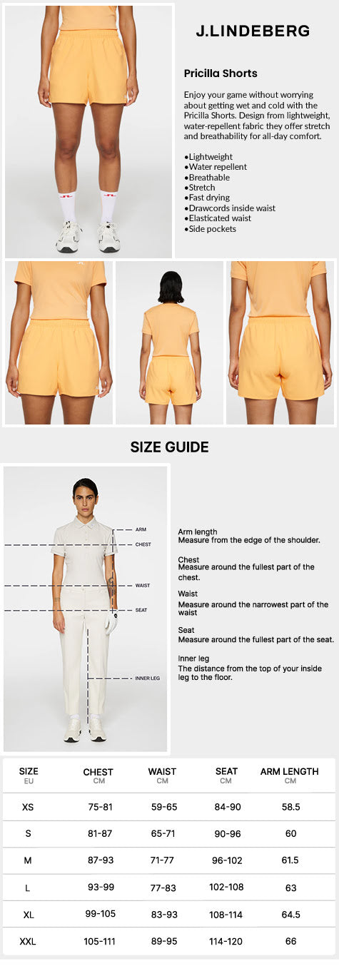 J Lindeberg Women’s Pricilla Shorts - Mock Orange