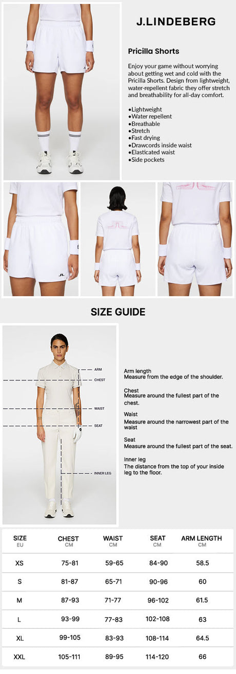 J Lindeberg Women’s Pricilla Shorts - White