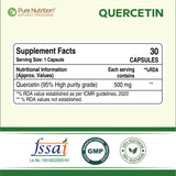 Quercetin 500mg  Antioxidant & Immune Support | 30 Veg Capsules