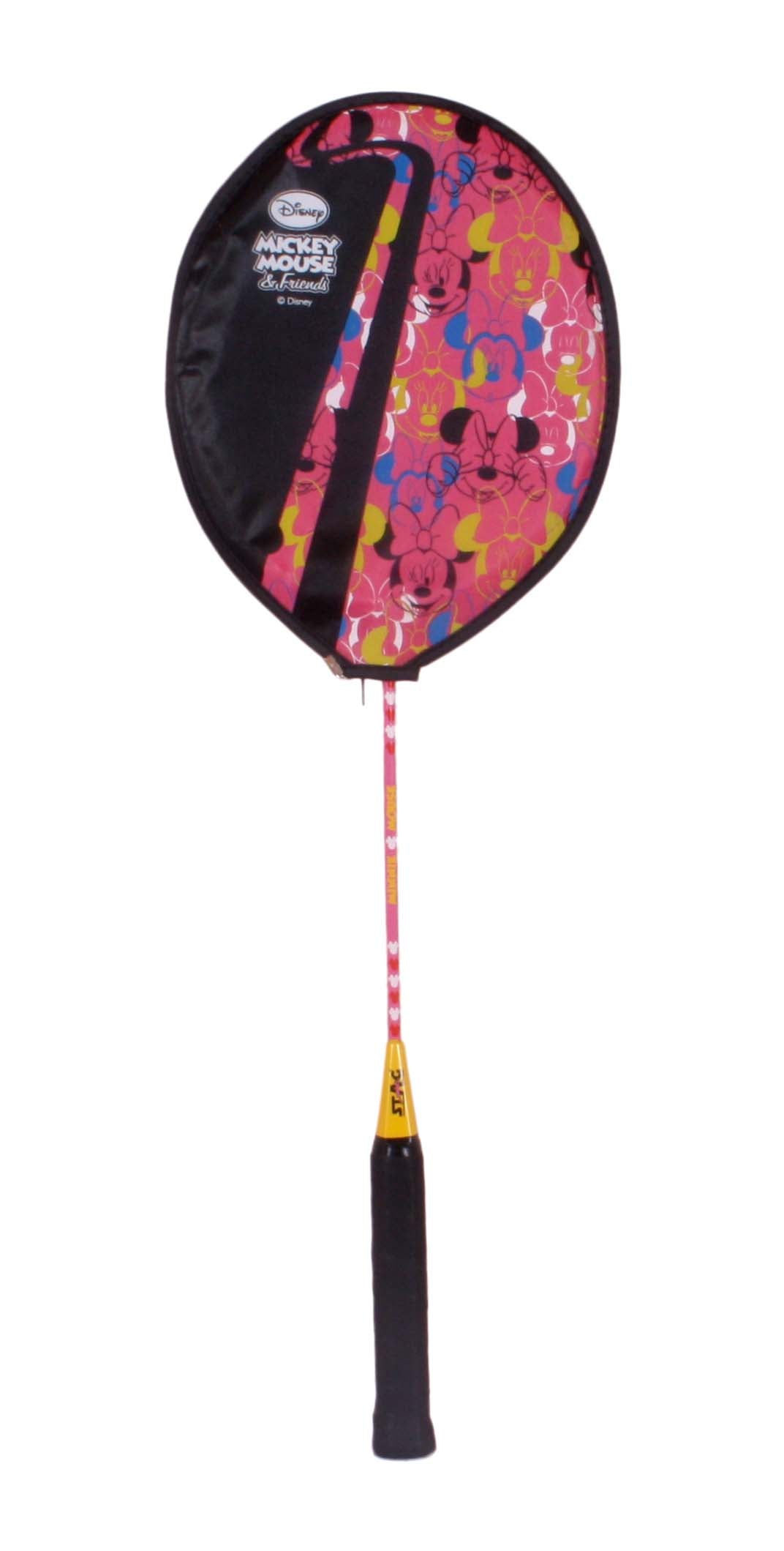 STAG GLOBAL Disney Mickey Mouse Badminton Racket | Pink | Model (R003)