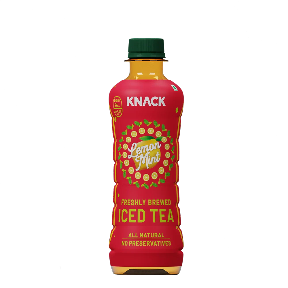 Knack Lemon Mint Iced Tea (PET Bottles) 300ml Pack of 12