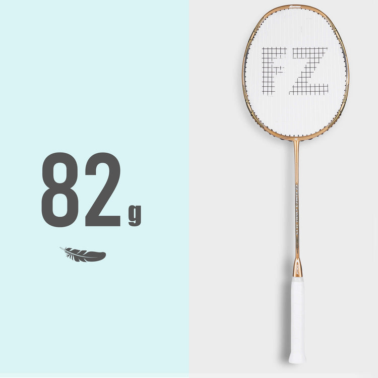 Light 11.1 Stiff Strung Defensive Badminton Racket(Rich Gold)-4U/G5