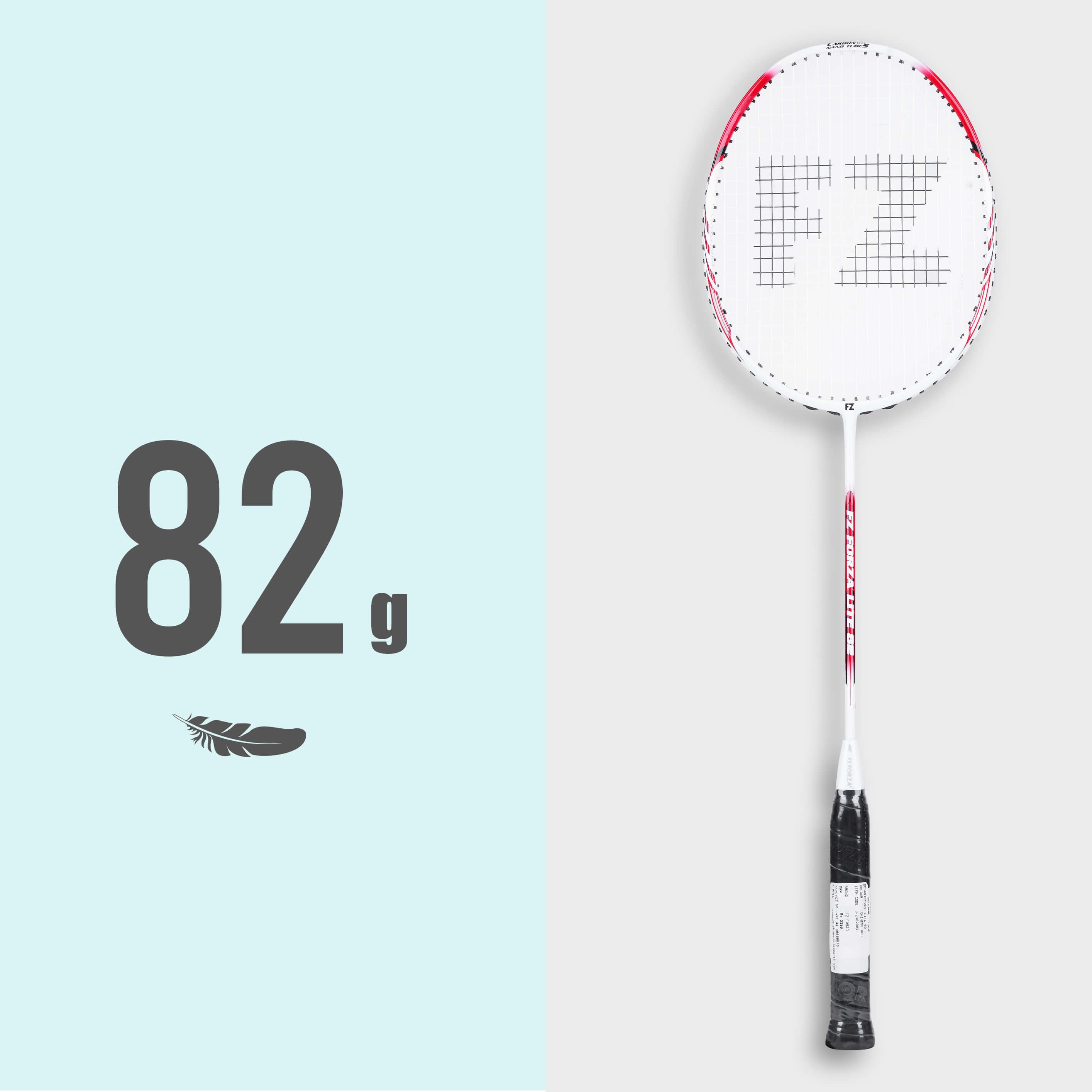 Lite 82 Strung Badminton Racket ( Chinese Red) - 4U/G5