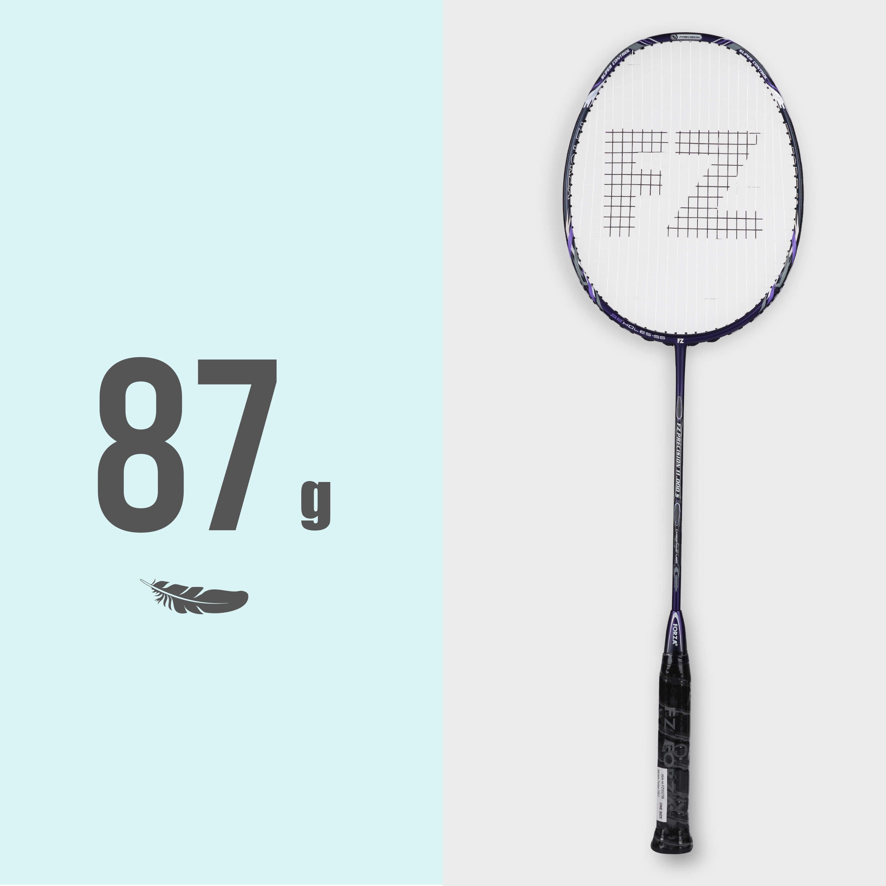 Precision 11000 Stiff Strung Badminton Racket(Dark Blue) - 3U/G5