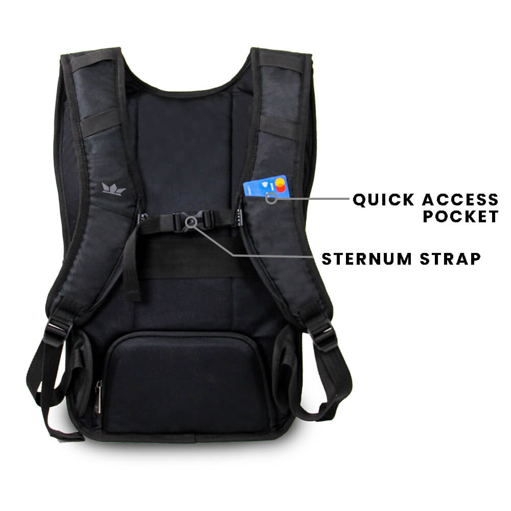 RAPTR H2O - 15 ltrs - Rider laptop backpack (15.6 inch laptops) (compatible with upto 2L hydration packs)