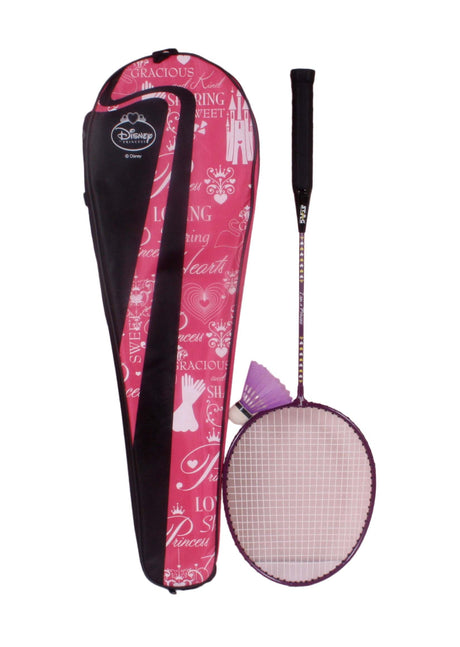 STAG GLOBAL Disney Princess Badminton Racket Combo 2 Badminton Racket 3 Shuttle Cock -Purple/Pink  Model (RC002))
