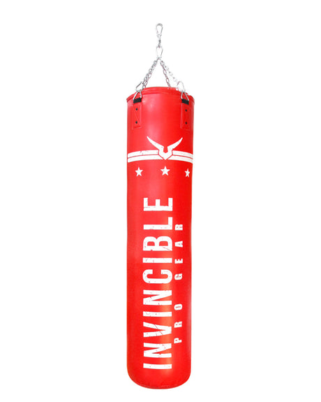 Invincible Pro Gear Boxing Bag - Filled Punching Bag with Heavy Duty Snap Lock Hanging Chain | K.L. Mahajan & Sons (Invincibl