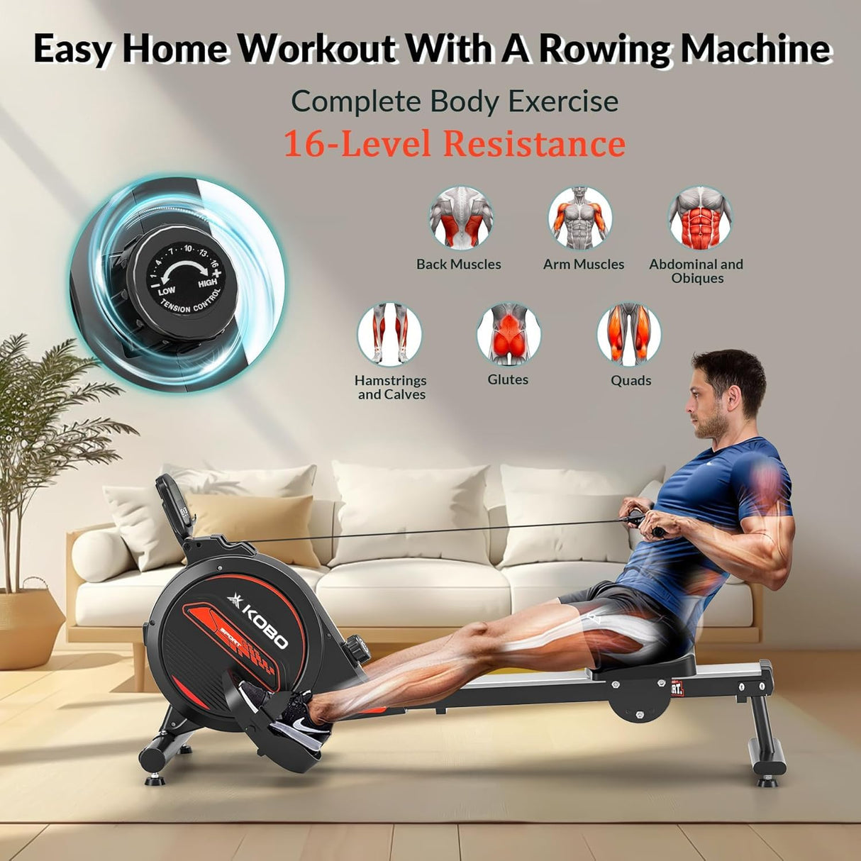 Kobo RM-3 Rowing Machine