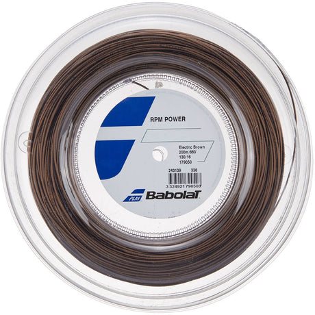 Babolat RPM Power Tennis String Reel 16-G (Electric Brown) | Noah Sports