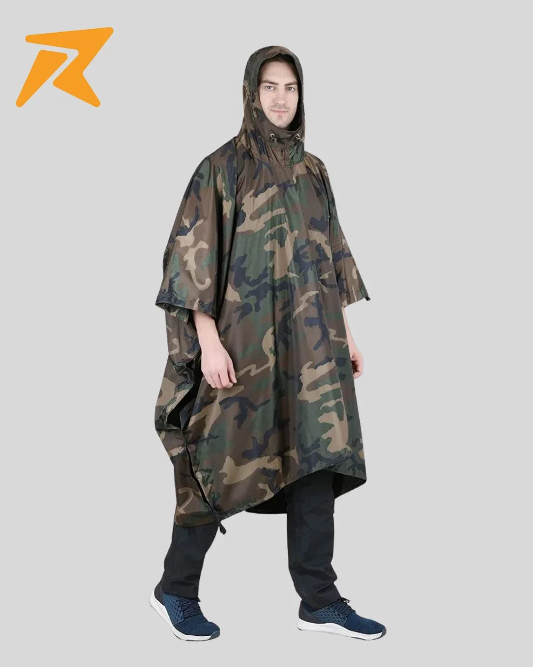 ROCKSPORT Classic Rain Poncho Rainwear - Camoflauge