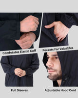 ROCKSPORT Rain Poncho Golden Bell Rainwear - Black
