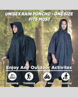 ROCKSPORT Rain Poncho Golden Bell Rainwear - Navy Blue