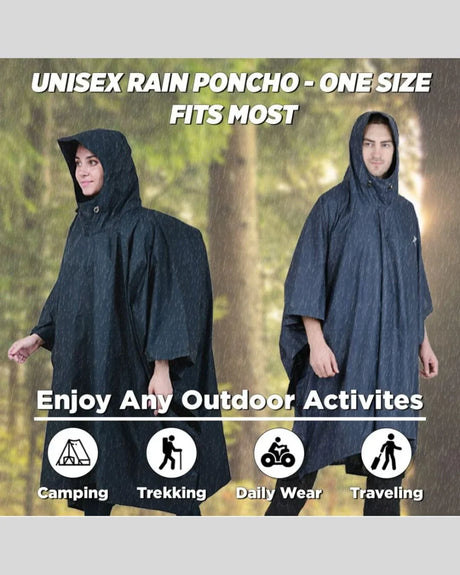 ROCKSPORT Rain Poncho Golden Bell Rainwear - Navy Blue