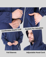 ROCKSPORT Rain Poncho Golden Bell Rainwear - Navy Blue