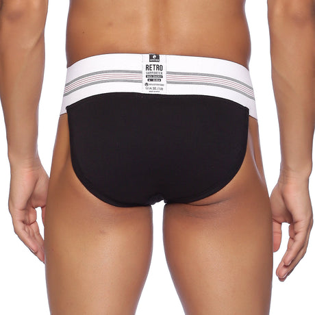 Retro Back Covered Supporter Black | Omtex