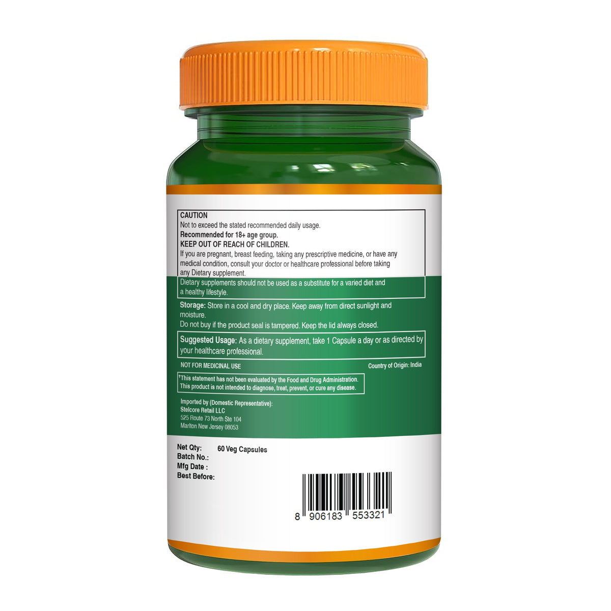 Rhodiola Rosea Root Extract – 500mg | 3% Rosavins | Stress & Energy Support