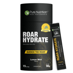 Roar Hydrate Electrolyte Drink Mix  Lemon Mint | Hydration & Performance | Watermelon - Nutrition by Pure Nutrition