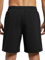 Men’s Running Shorts, Black | White | Navy Blue | Grey | Zipper Pockets for Gym, Workout & All Sports