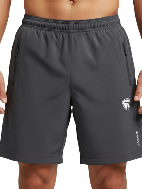 Running Shorts for Men Dark Grey Color – Quick Dry Sports Shorts for Gym | Jogging & Workout with El | Triumph