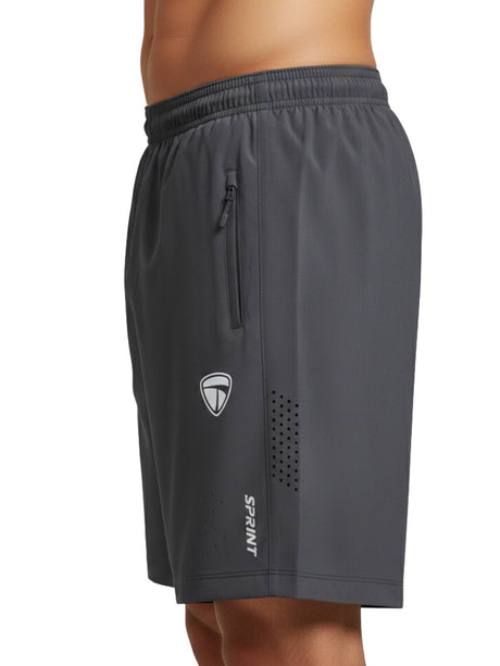 Running Shorts for Men Dark Grey Color – Quick Dry Sports Shorts for Gym | Jogging & Workout with El | Triumph