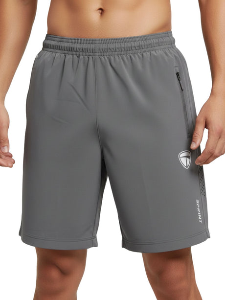 Men’s Running Shorts Light Grey Color | Sports Shorts for Jogging Training & Fitness Gym Workout Out | Triumph